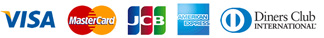 VISA MasterCard JCB AMERICANEXPRESS DinersClub